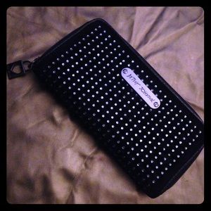 Black & Rhinestone Betsey Johnson Wallet